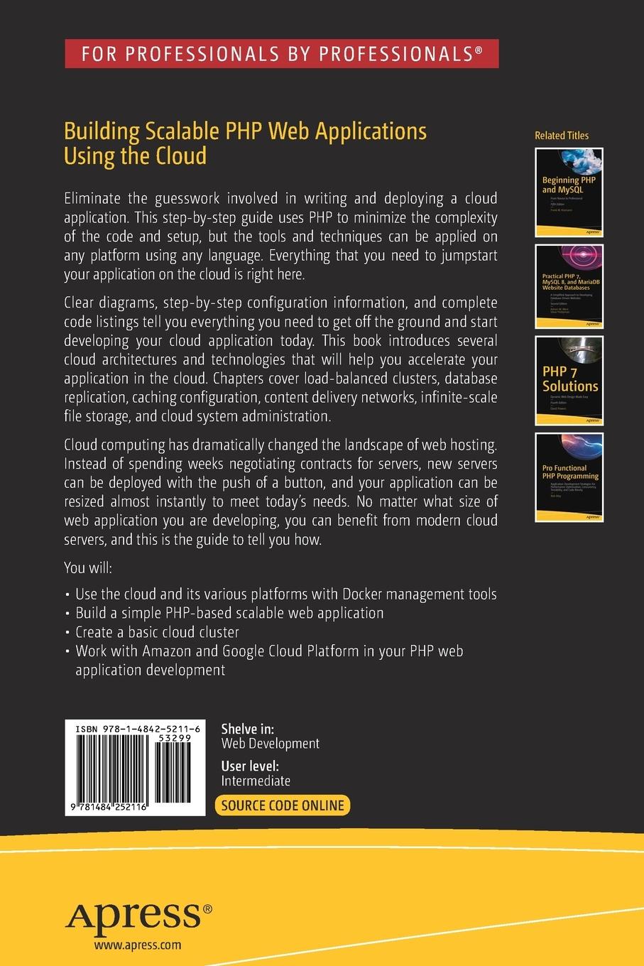 Rückseitencover Building Scalable PHP Web Applications Using the Cloud