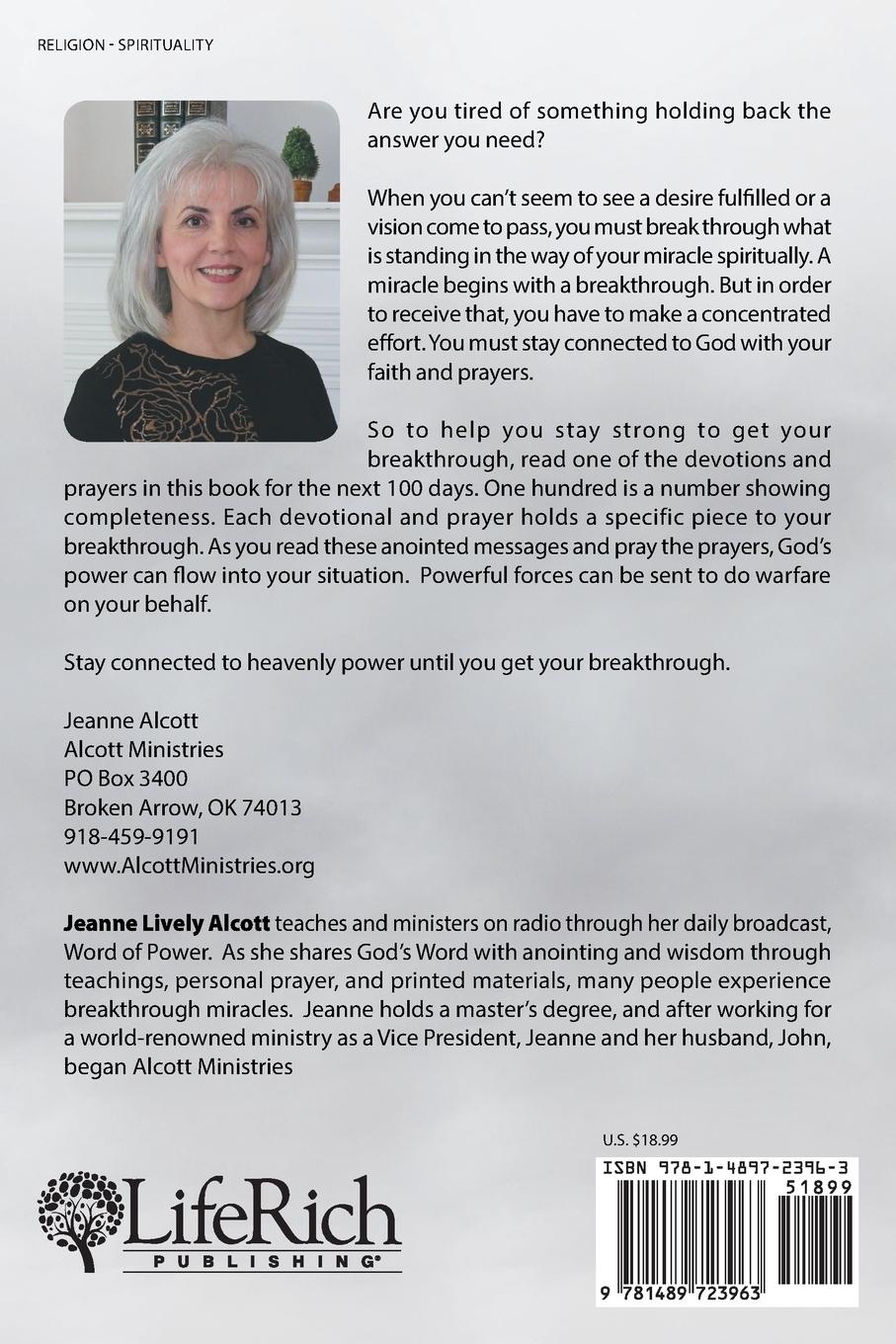 Rückseitencover 100 Days to Your Breakthrough