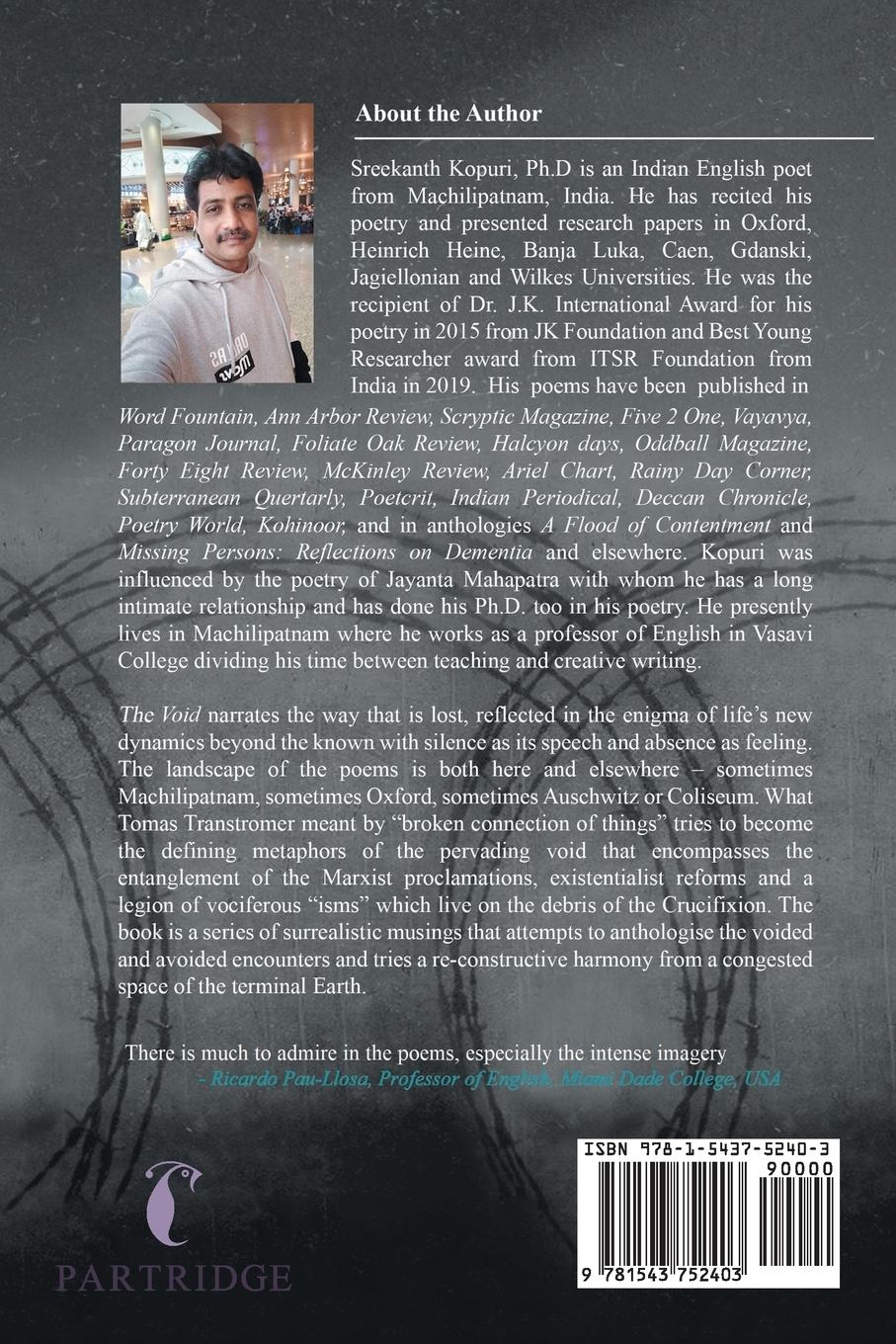 Rückseitencover Poems of the Void