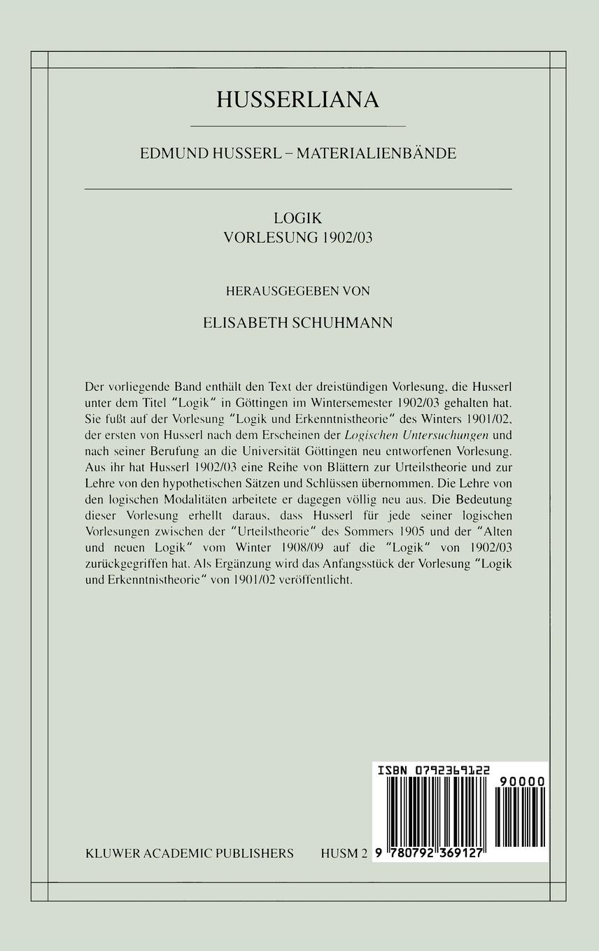 Rückseitencover Logik