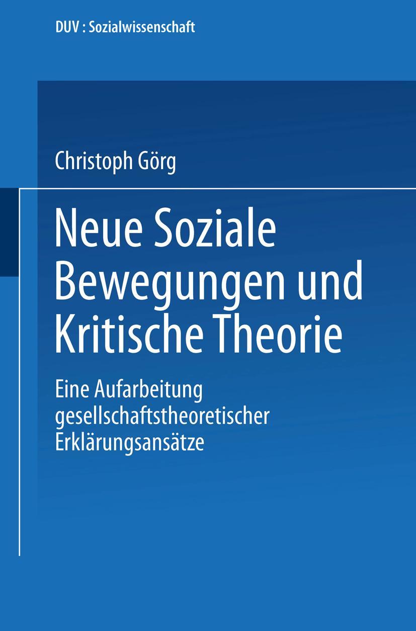 Vorderes Coverbild Neue Soziale Bewegungen und Kritische Theorie