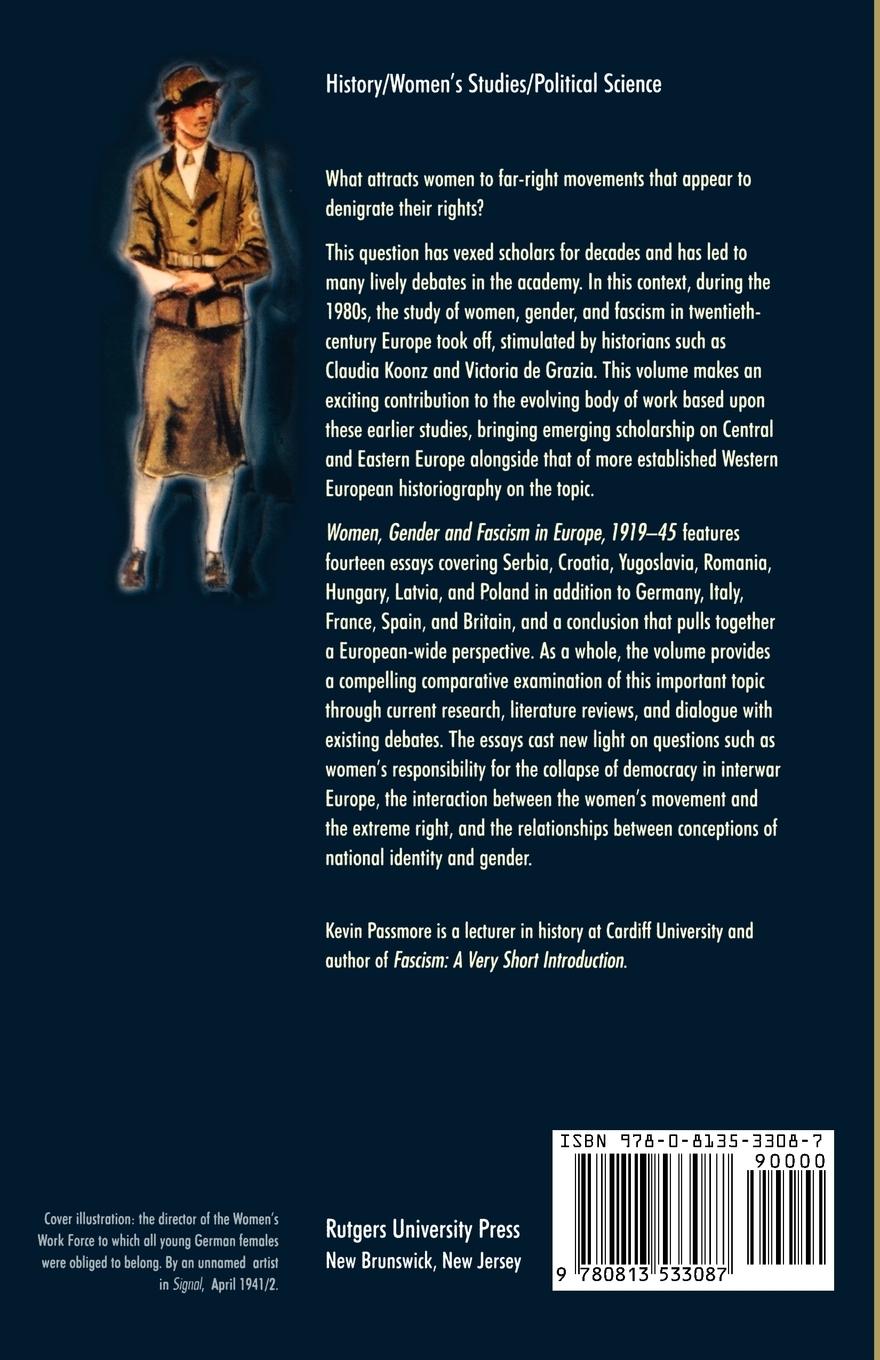 Rückseitencover Women, Gender and Fascism in Europe, 1919-45