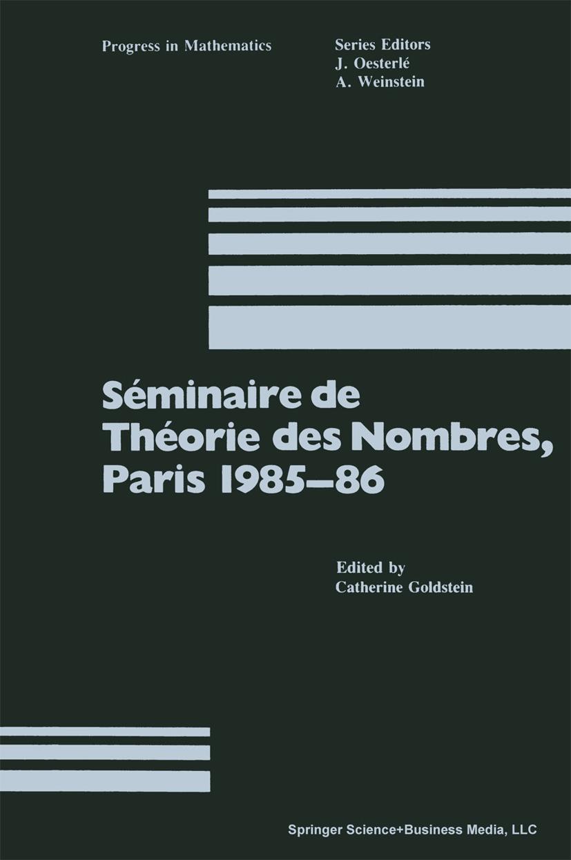 Vorderes Coverbild Séminaire de Théorie des Nombres, Paris 1985-86