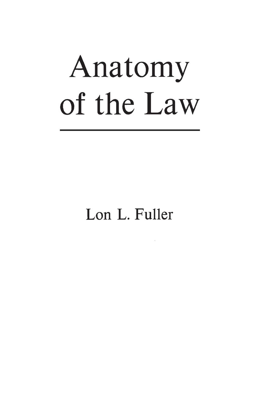 Vorderes Coverbild Anatomy of the Law