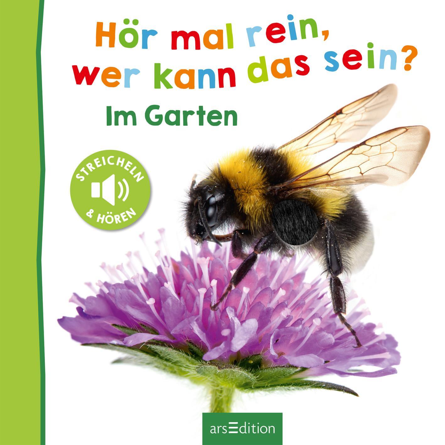 Beispielinhalt (Bild) Hör mal rein, wer kann das sein? - Im Garten