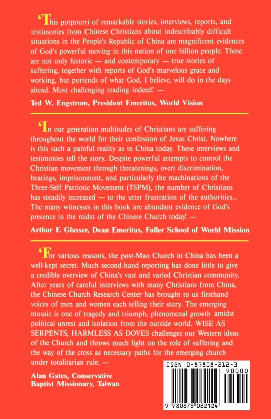 Rückseitencover Wise as Serpents Harmless as Doves