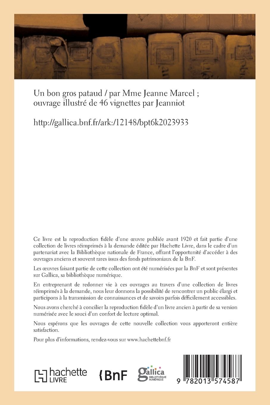 Rückseitencover Un Bon Gros Pataud