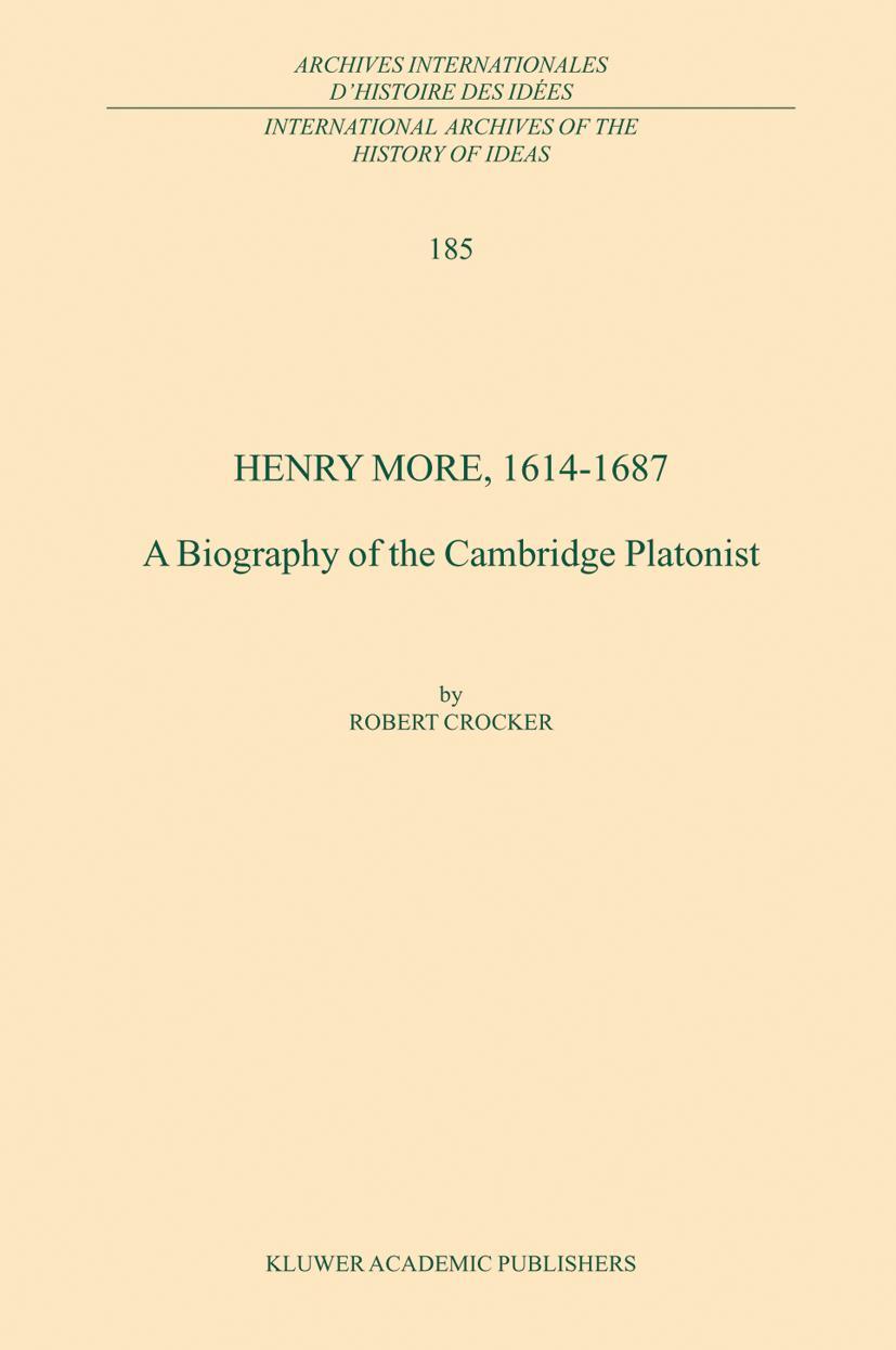 Vorderes Coverbild Henry More, 1614-1687