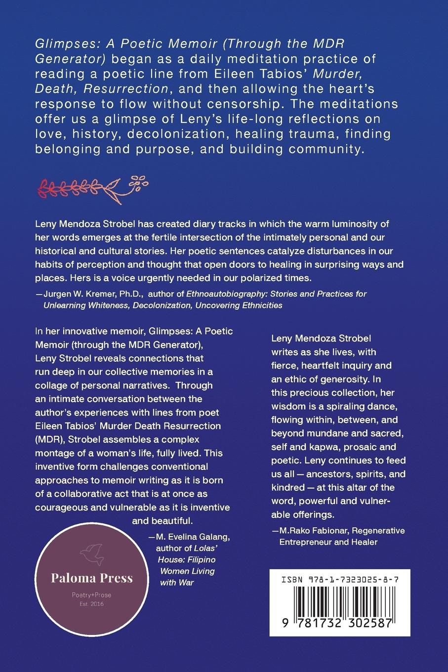 Rückseitencover Glimpses