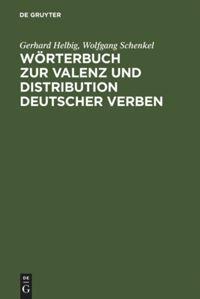 Vorderes Coverbild Wörterbuch zur Valenz und Distribution deutscher Verben