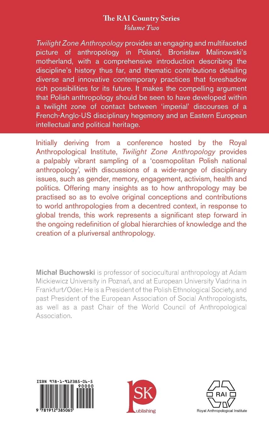 Rückseitencover Twilight Zone Anthropology