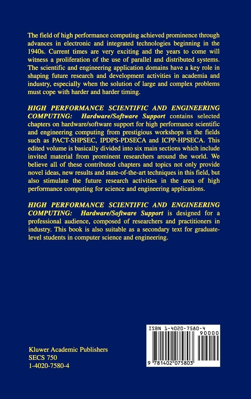 Rückseitencover High Performance Scientific and Engineering Computing