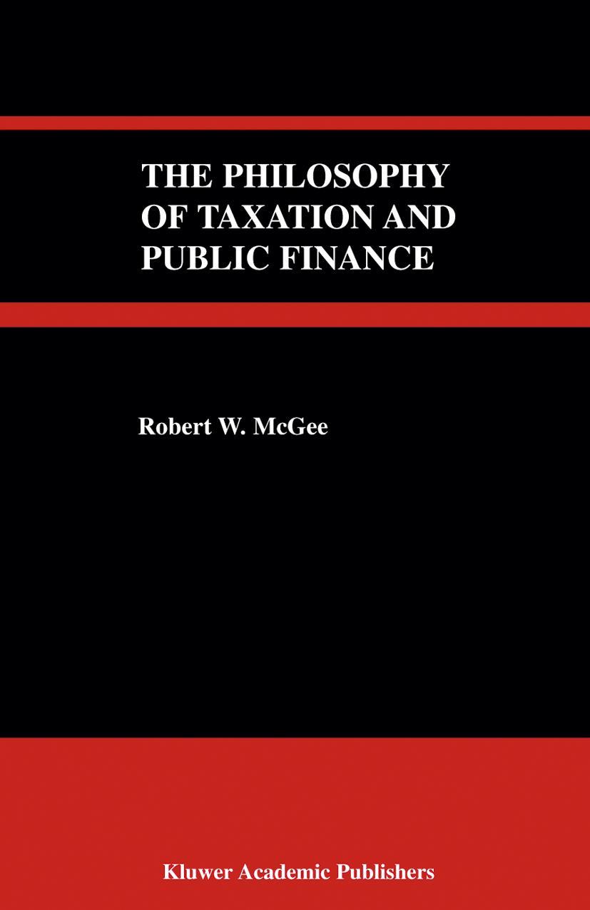 Vorderes Coverbild The Philosophy of Taxation and Public Finance