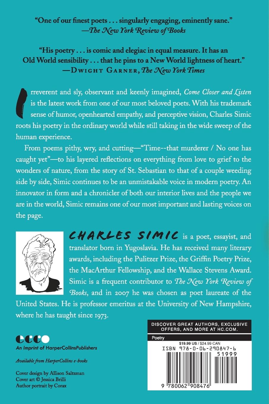 Rückseitencover Come Closer and Listen