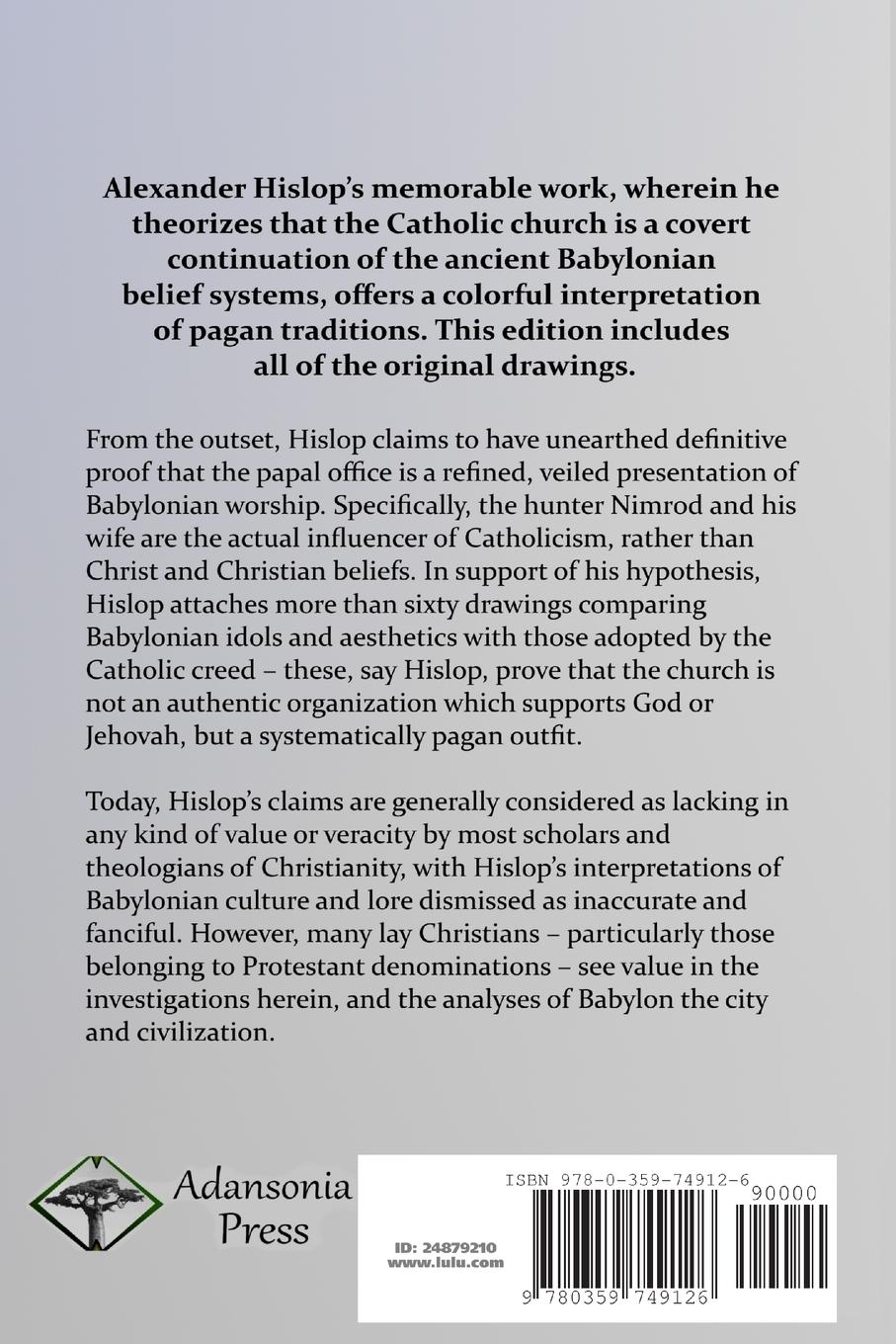 Rückseitencover The Two Babylons