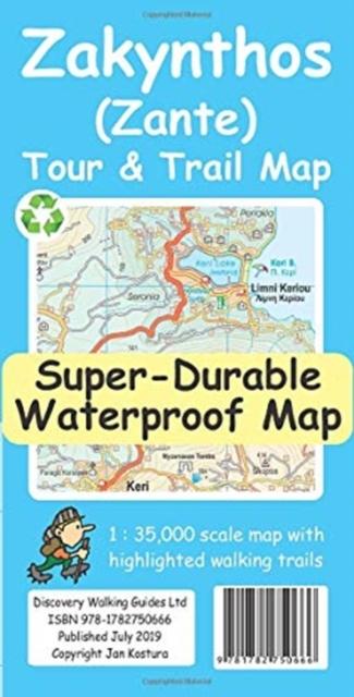 Vorderes Coverbild Zakynthos (Zante) Tour & Trail Map