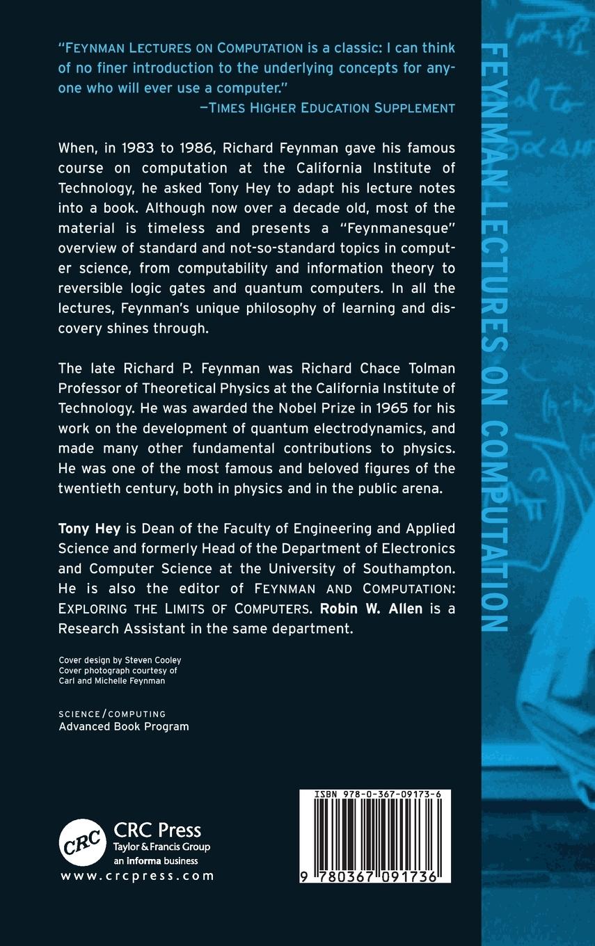 Rückseitencover Feynman Lectures On Computation