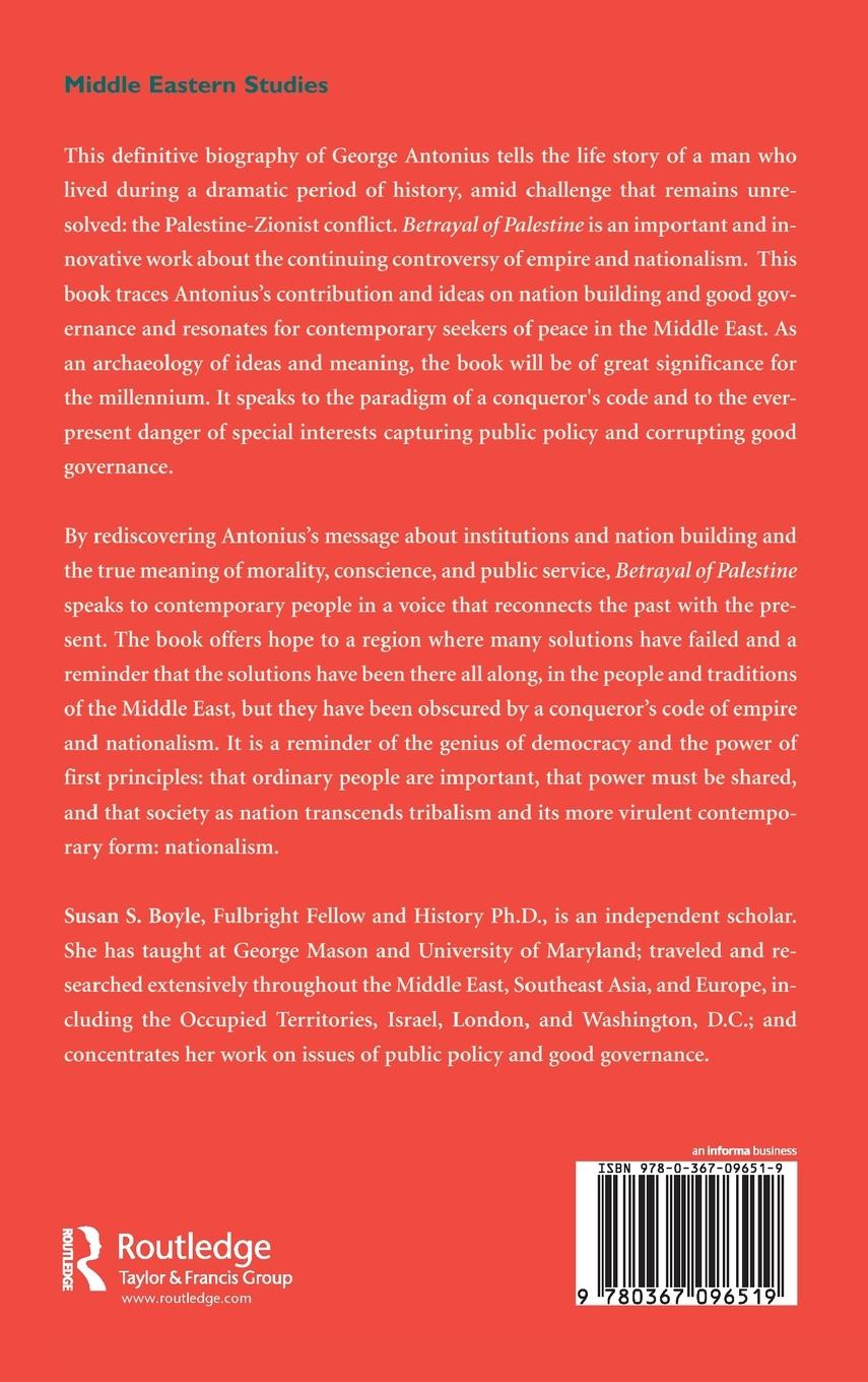 Rückseitencover Betrayal Of Palestine