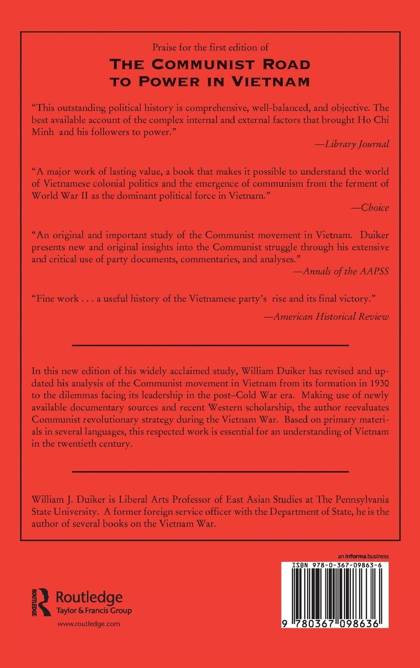 Rückseitencover The Communist Road To Power In Vietnam