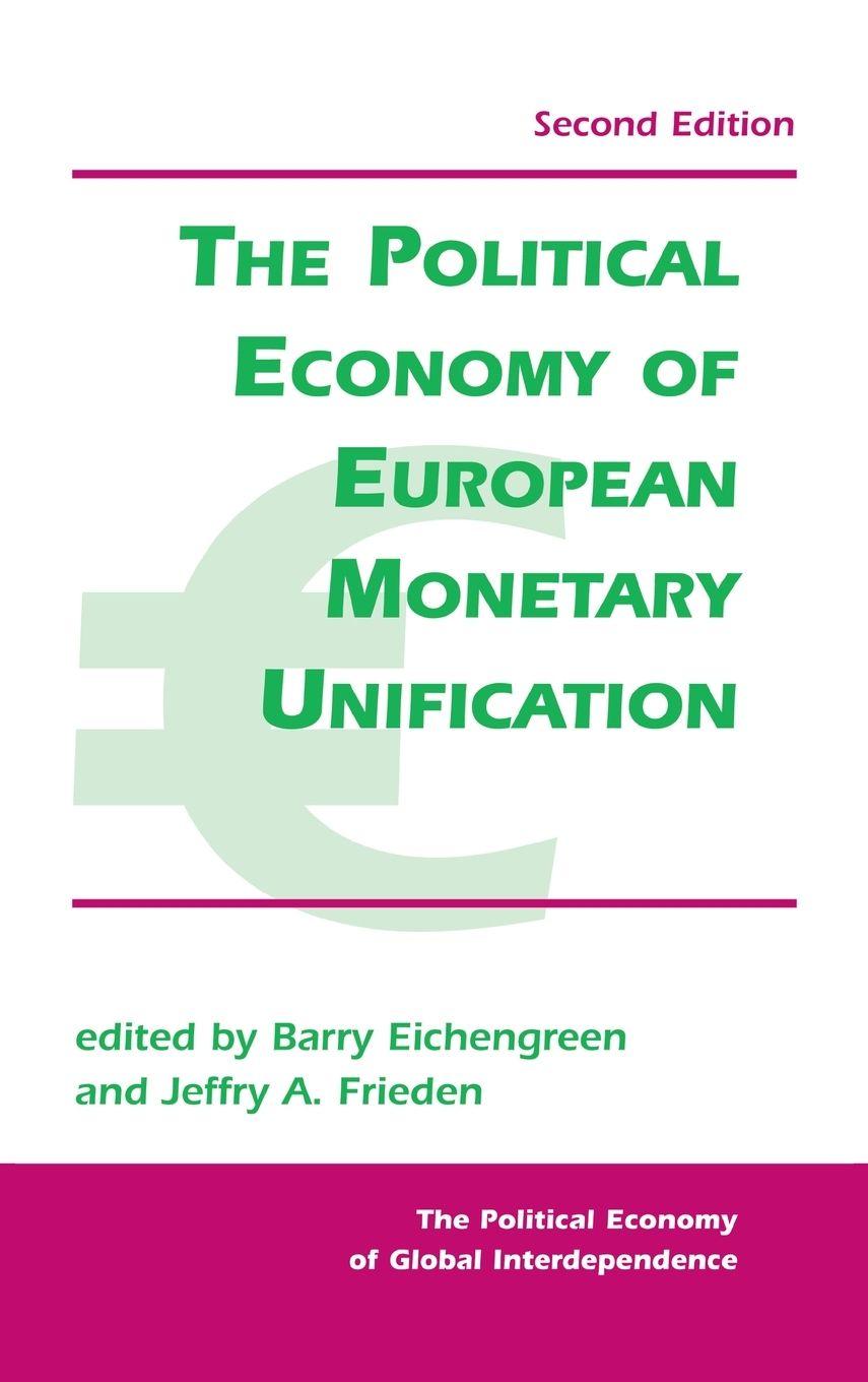 Vorderes Coverbild The Political Economy Of European Monetary Unification