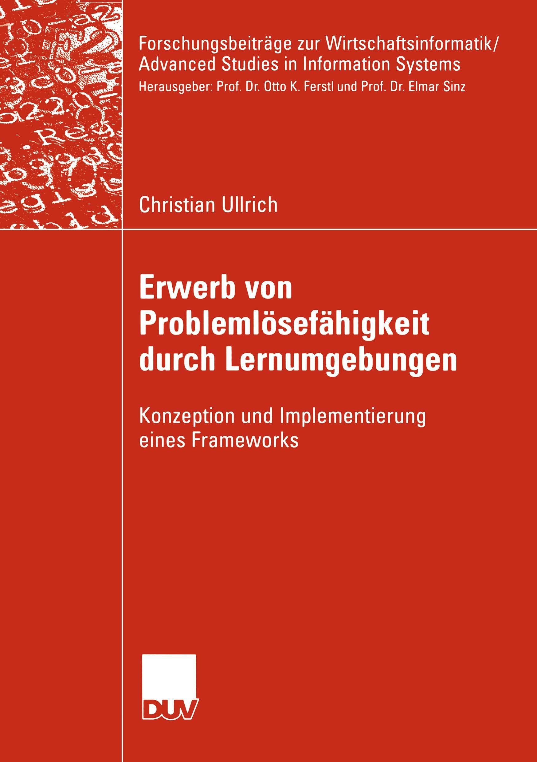 Vorderes Coverbild Erwerb von Problemlösefähigkeit durch Lernumgebungen