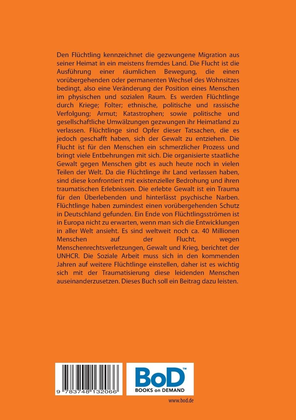 Rückseitencover ZUR LEBENSBEWÄLTIGUNG TRAUMATISIERTER  FLÜCHTLINGE IN DEUTSCHLAND  UNTER  BESONDERER BERÜCKSICHTIGUNG DER  MÖGLICHKEITEN UND GRENZEN SOZIALER ARBEIT