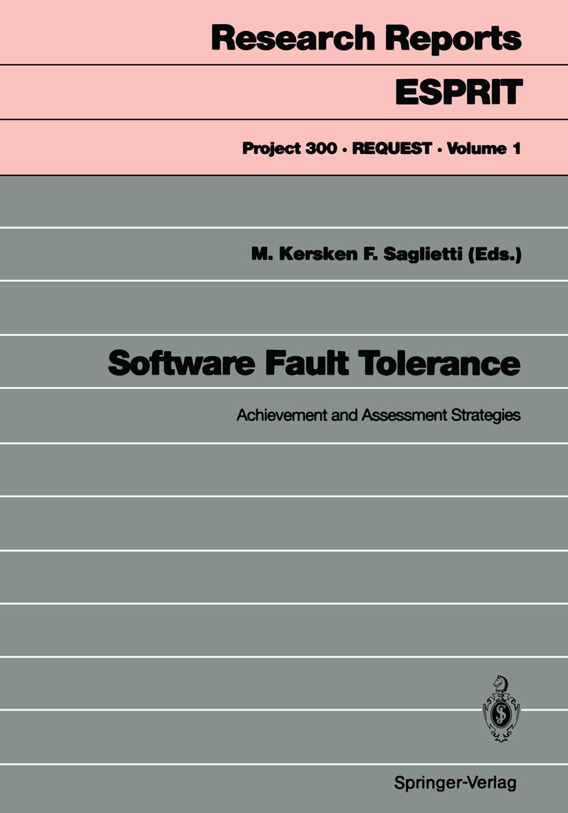 Vorderes Coverbild Software Fault Tolerance