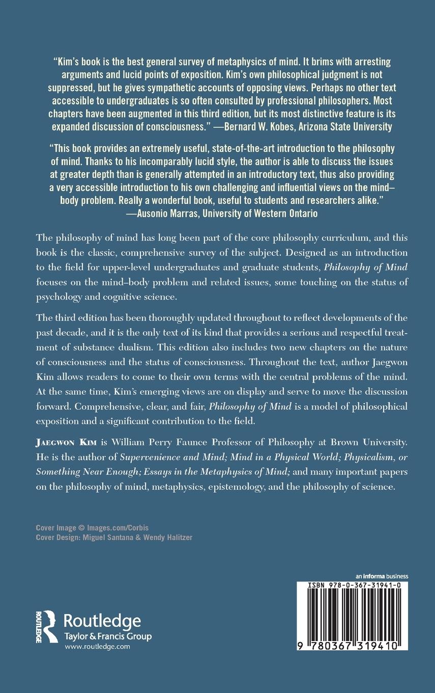 Rückseitencover Philosophy of Mind