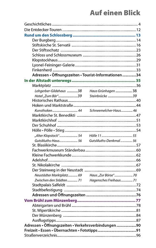 Beispielinhalt (Bild) Quedlinburg - Der Stadtführer