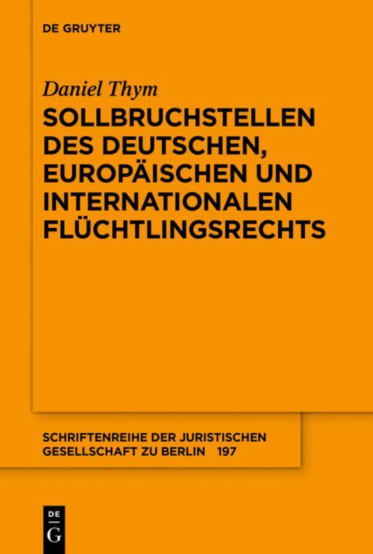 Vorderes Coverbild Sollbruchstellen des deutschen, europäischen und internationalen Flüchtlingsrechts