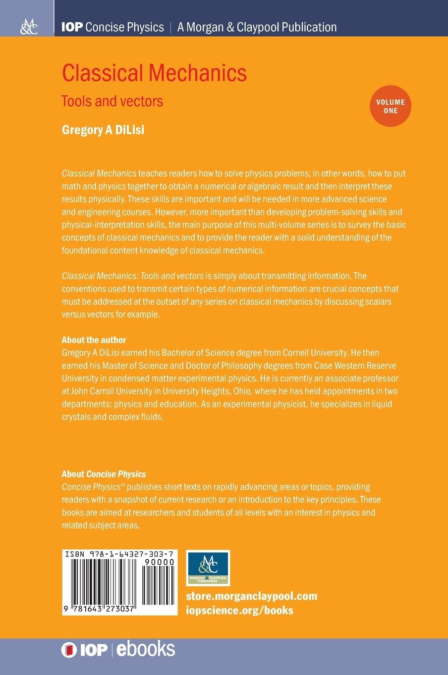 Rückseitencover Classical Mechanics, Volume 1