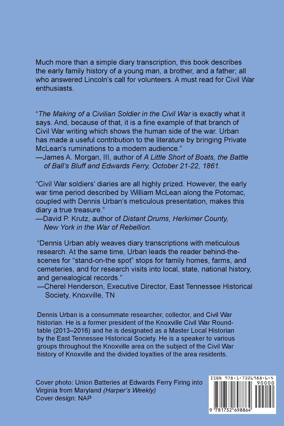 Rückseitencover THE MAKING OF A CIVILIAN SOLDIER IN THE CIVIL WAR