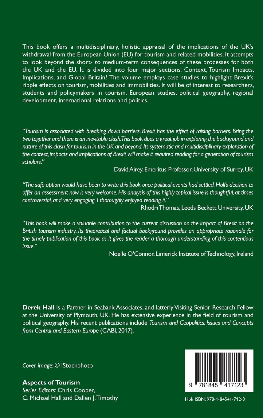 Rückseitencover Brexit and Tourism