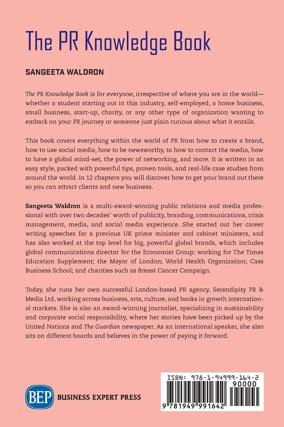 Rückseitencover The PR Knowledge Book
