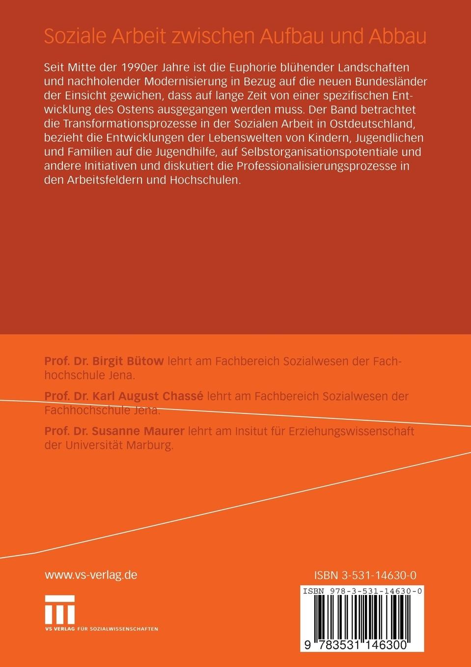 Rückseitencover Soziale Arbeit zwischen Aufbau und Abbau