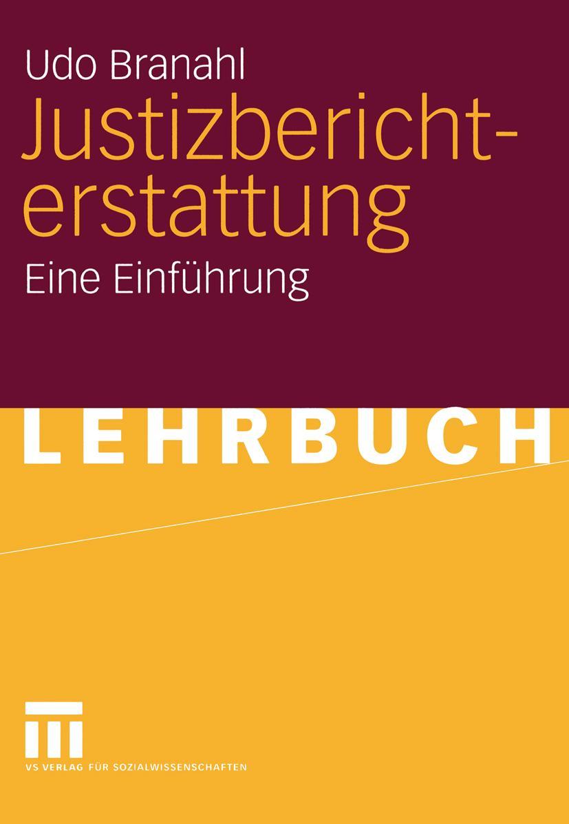 Vorderes Coverbild Justizberichterstattung