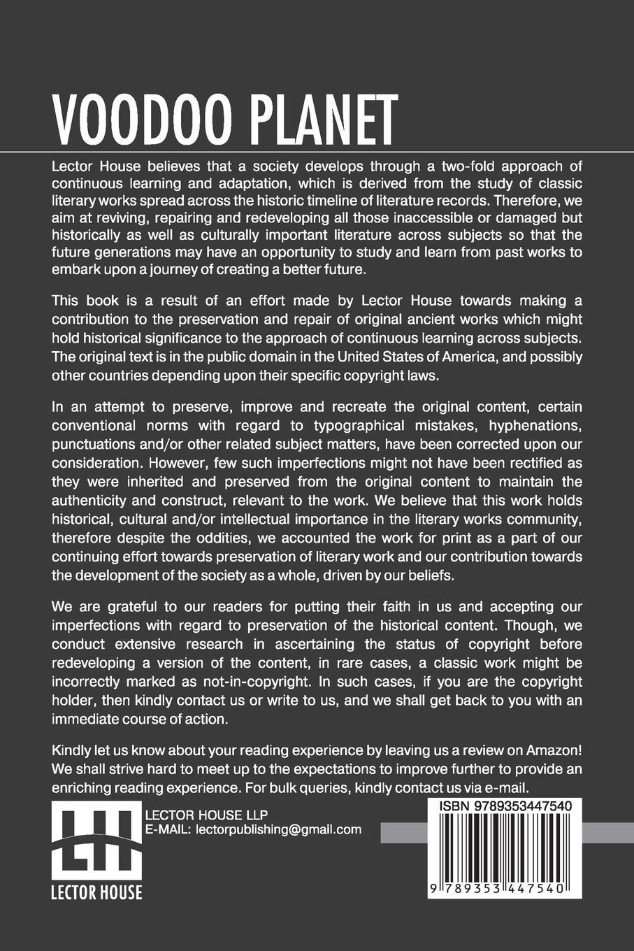 Rückseitencover Voodoo Planet