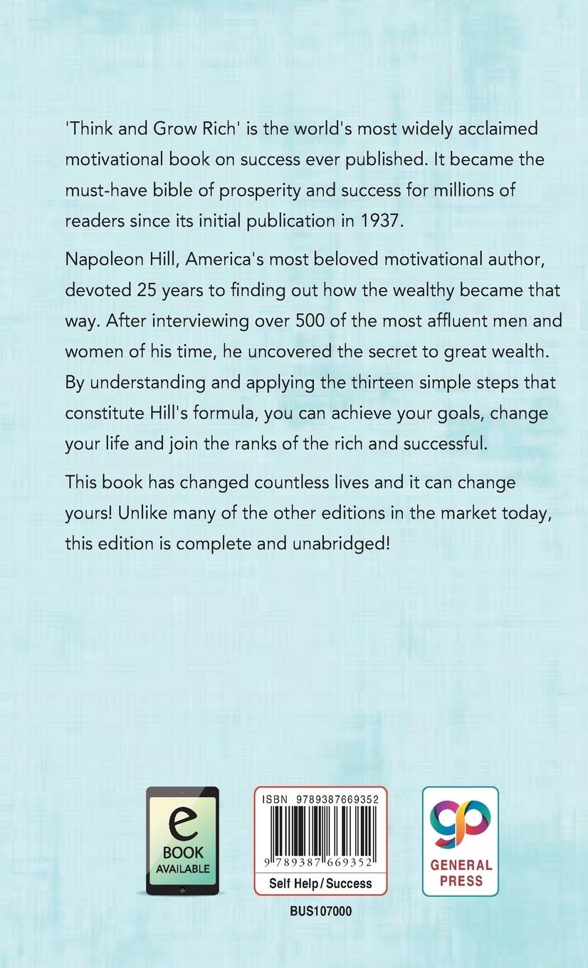 Rückseitencover Think and Grow Rich