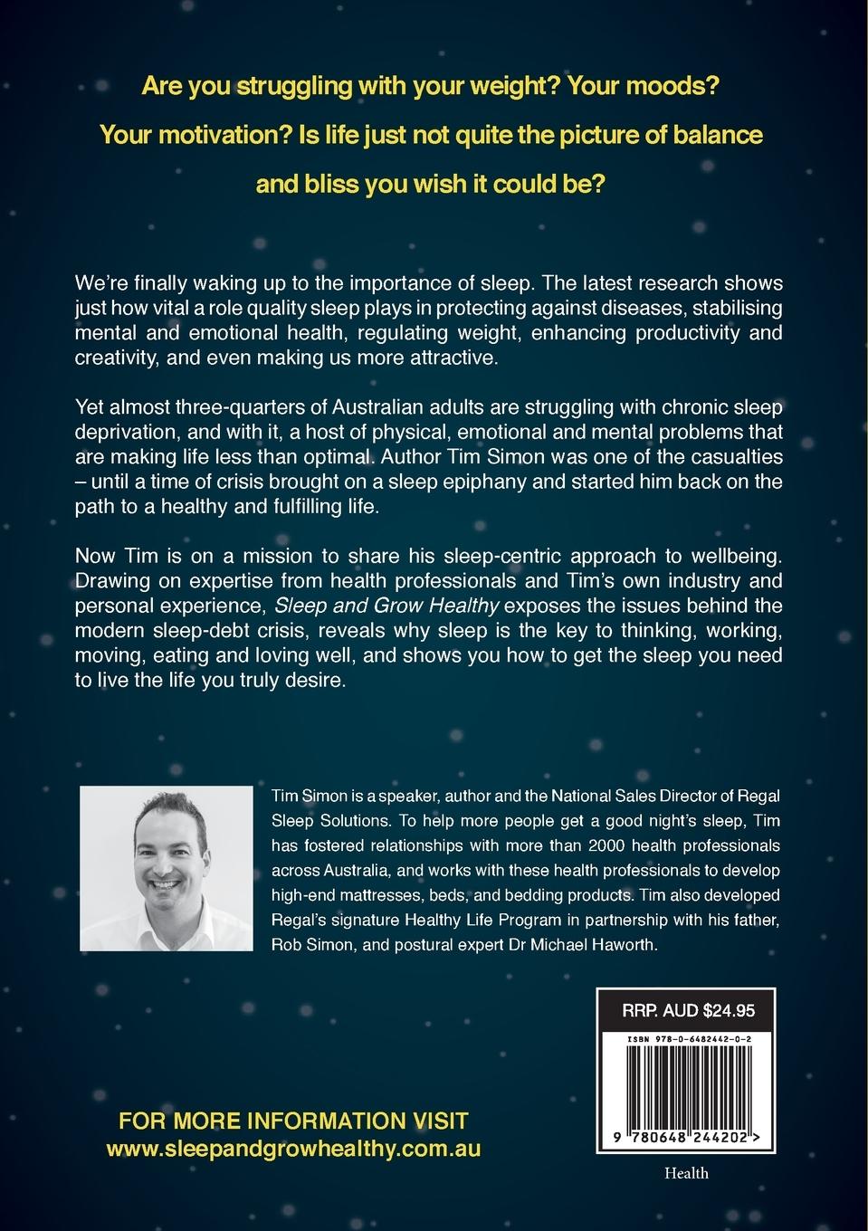 Rückseitencover Sleep and Grow Healthy