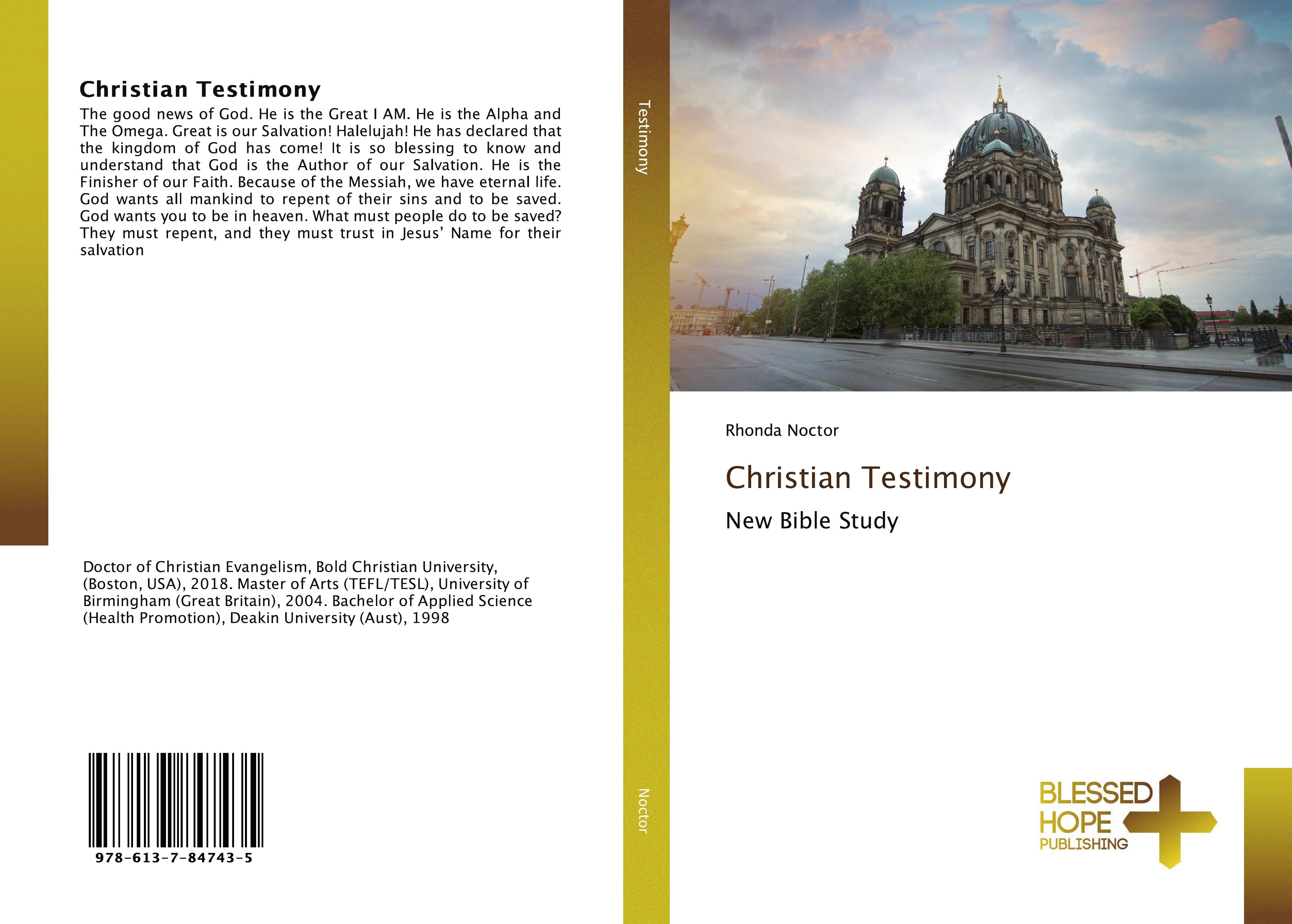 Vorderes Coverbild Christian Testimony
