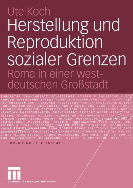Vorderes Coverbild Herstellung und Reproduktion sozialer Grenzen