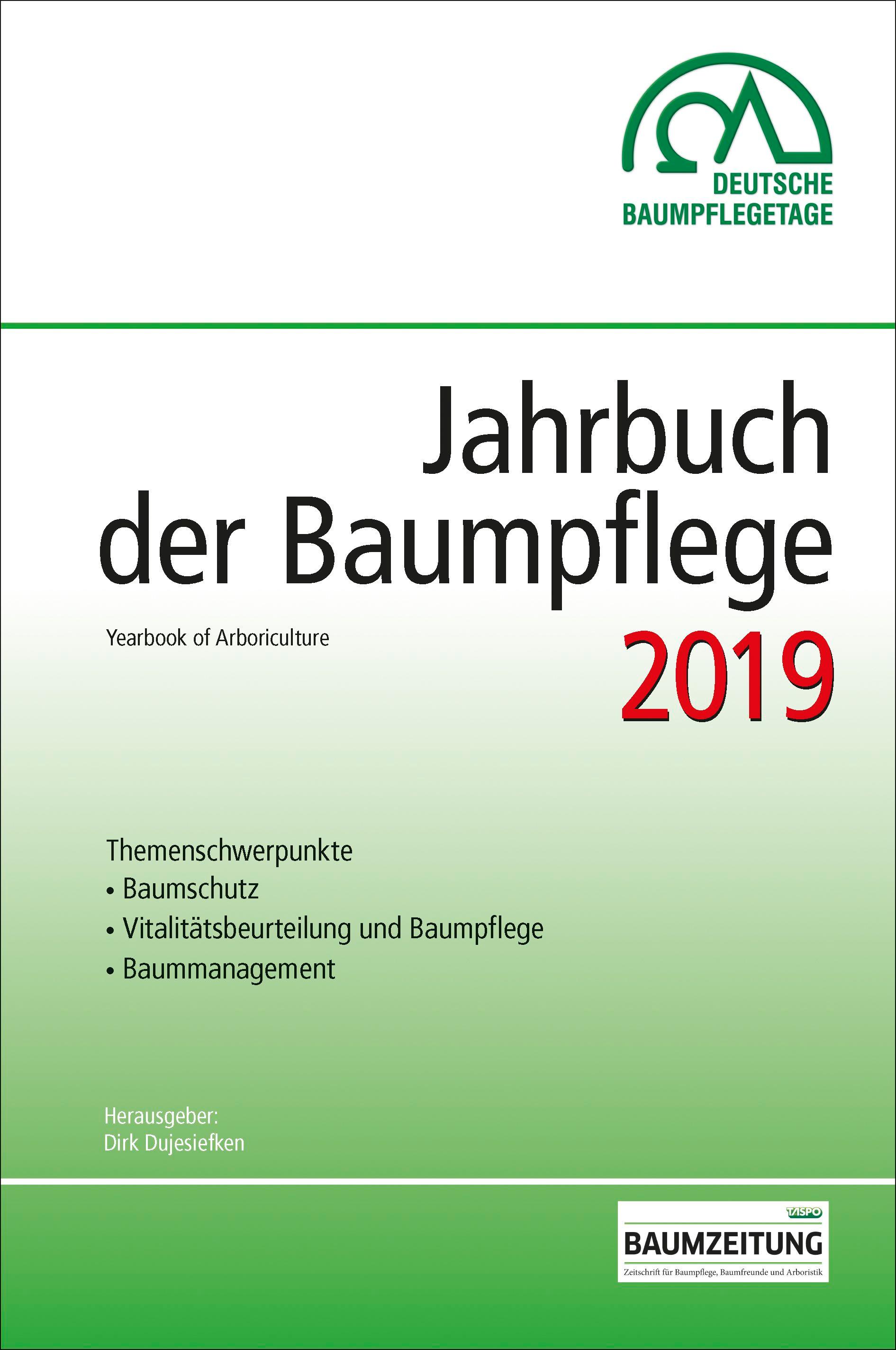 Vorderes Coverbild Jahrbuch der Baumpflege 2019
