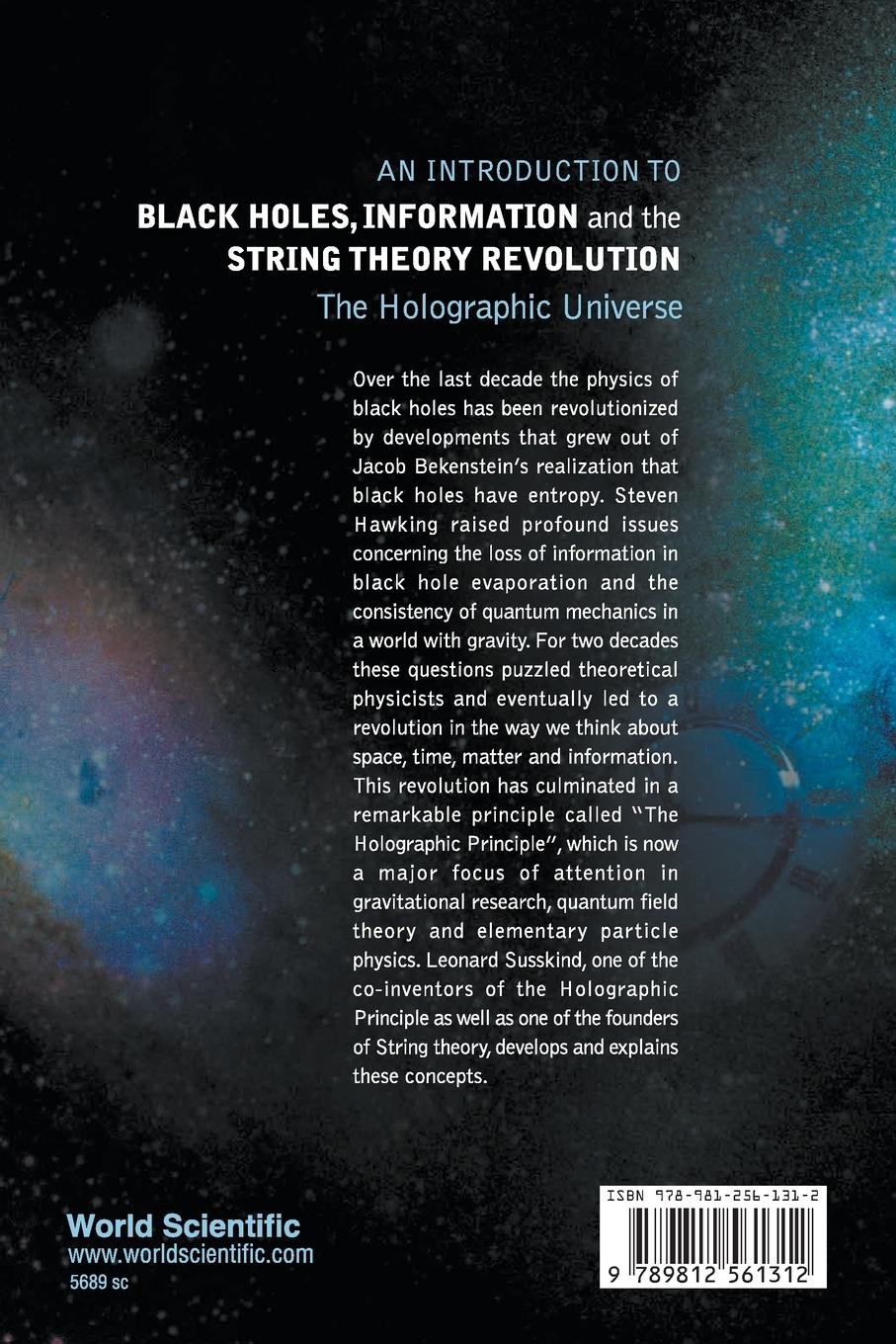 Rückseitencover INTR TO BLACK HOLES, INFORMATION & THE..