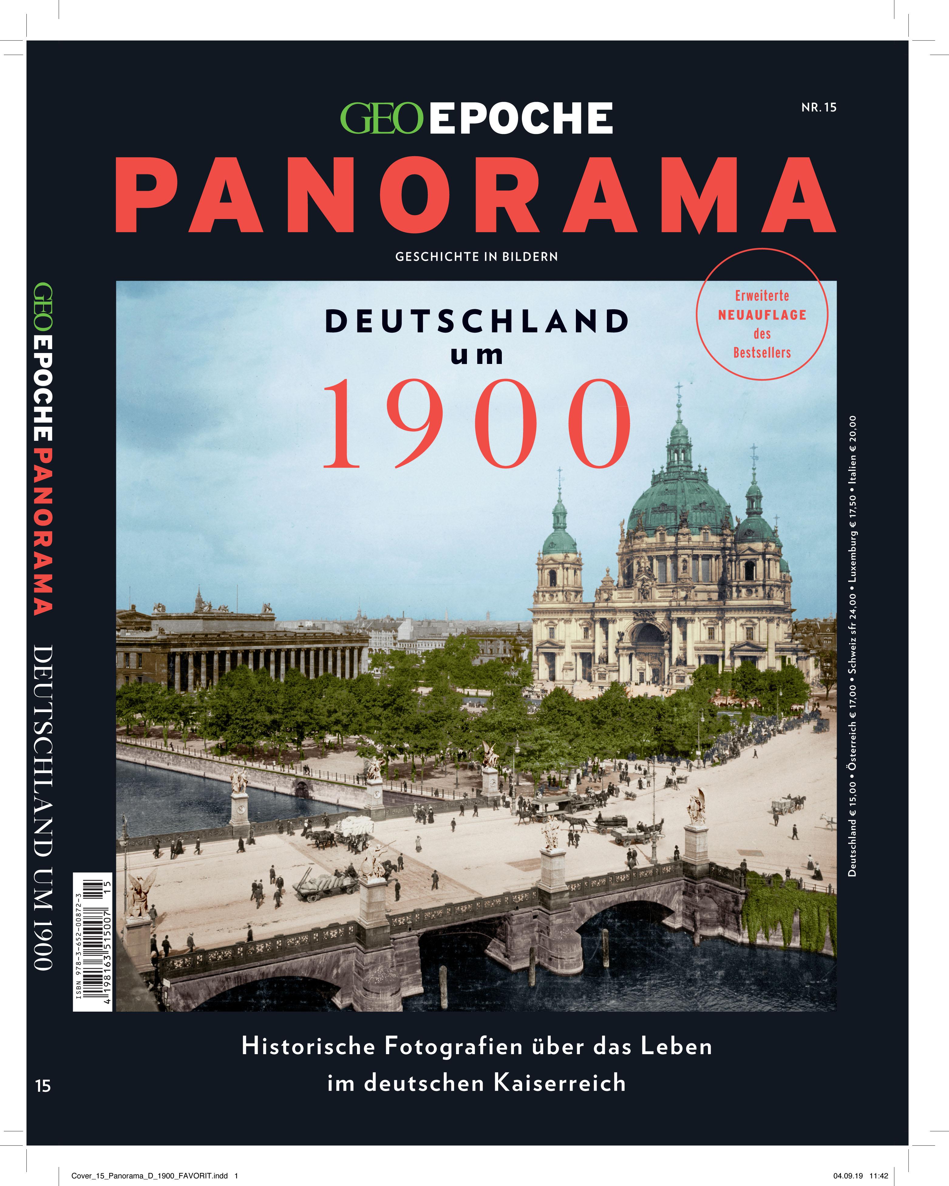 Vorderes Coverbild GEO Epoche PANORAMA 15/2019 - Deutschland um 1900