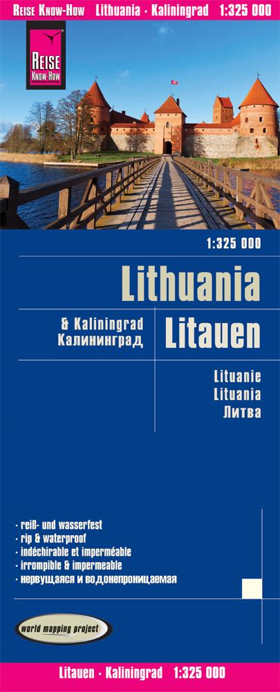 Vorderes Coverbild Reise Know-How Landkarte Litauen und Kaliningrad 1 : 325.000