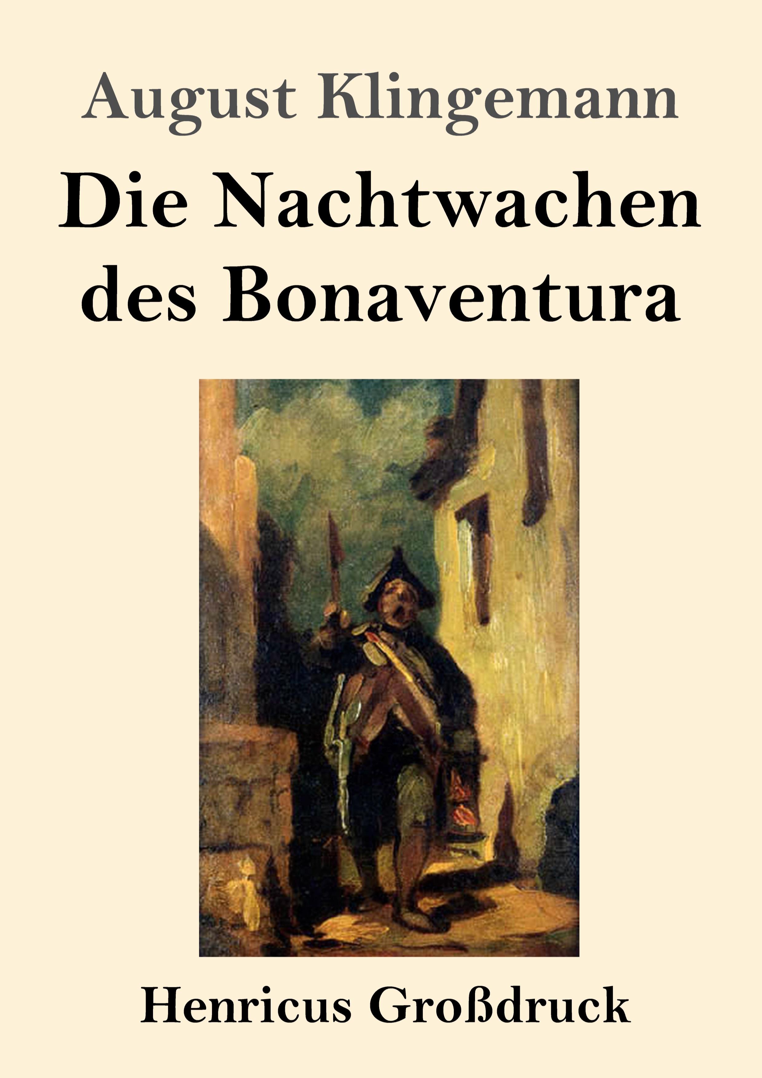 Vorderes Coverbild Die Nachtwachen des Bonaventura (Großdruck)
