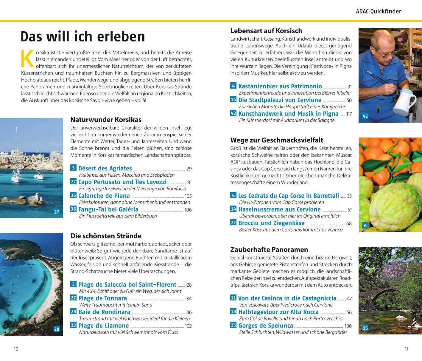 Beispielinhalt (Bild) ADAC Reiseführer Korsika