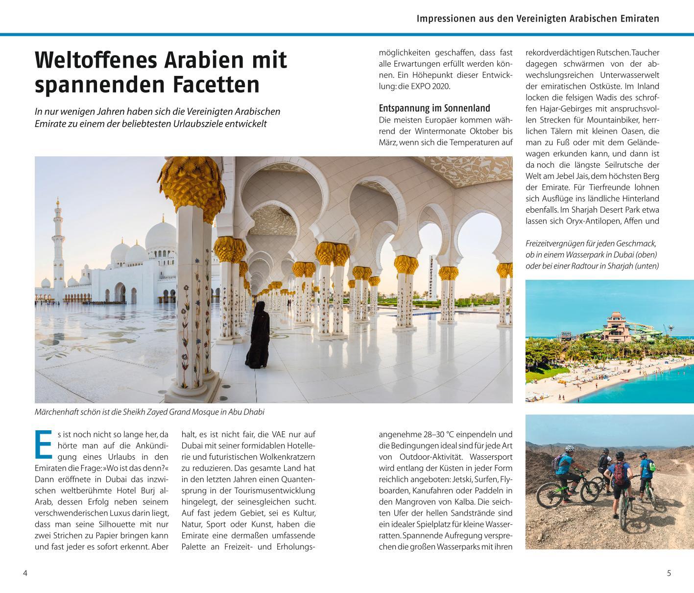 Beispielinhalt (Bild) ADAC Reiseführer Dubai und Vereinigte Arabische Emirate