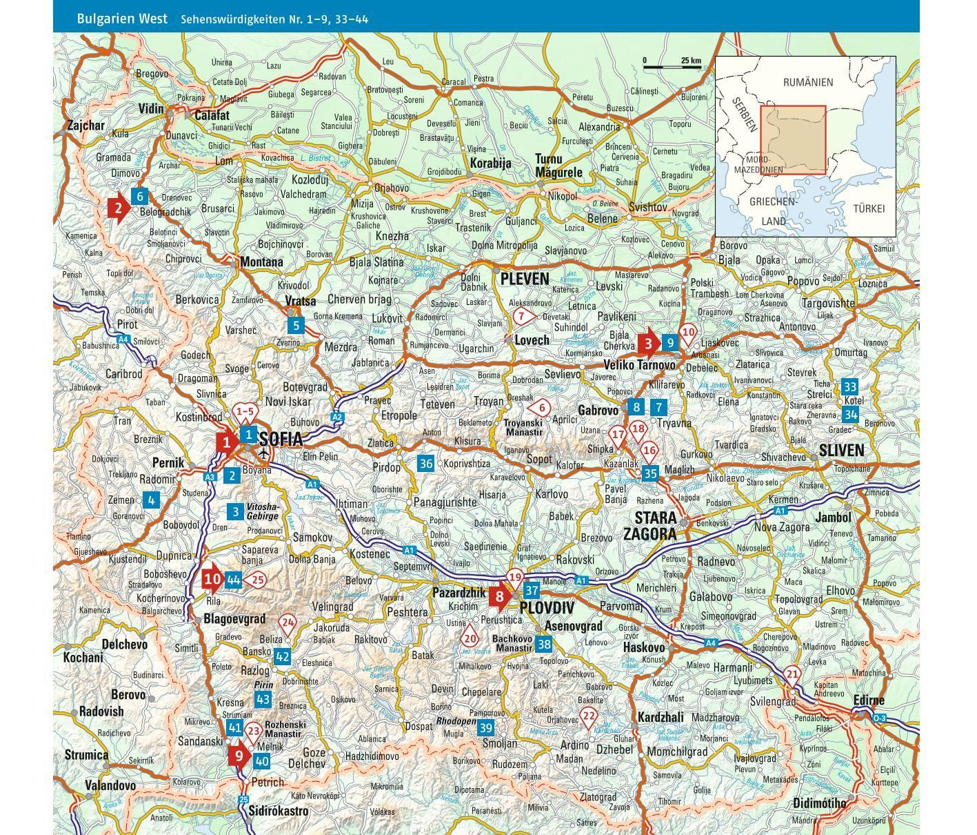 Beispielinhalt (Bild) ADAC Reiseführer Bulgarien