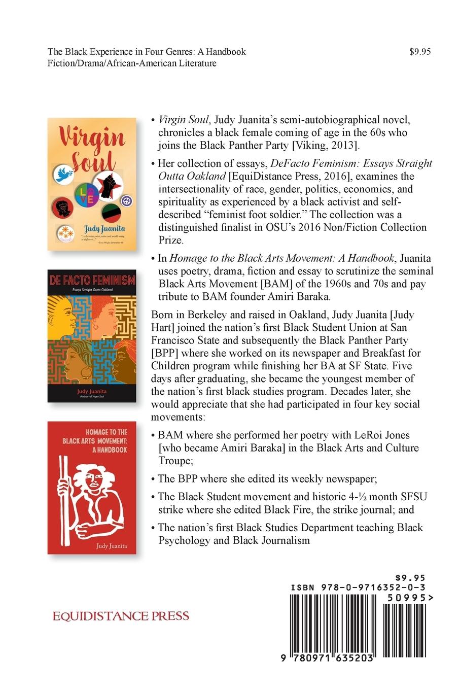 Rückseitencover The Black Experience in Four Genres